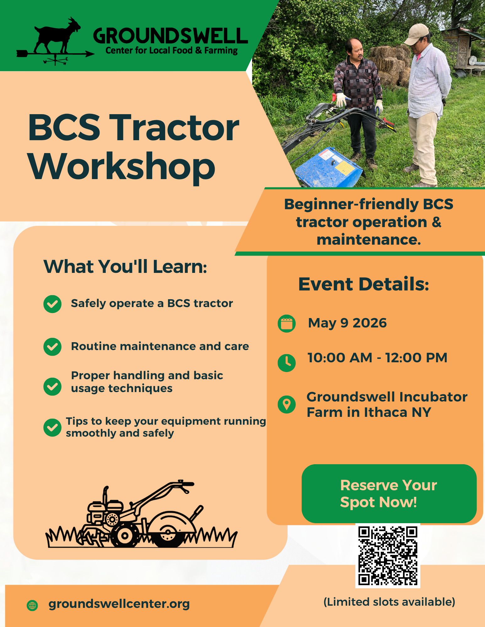 BCS Tractor Workshop